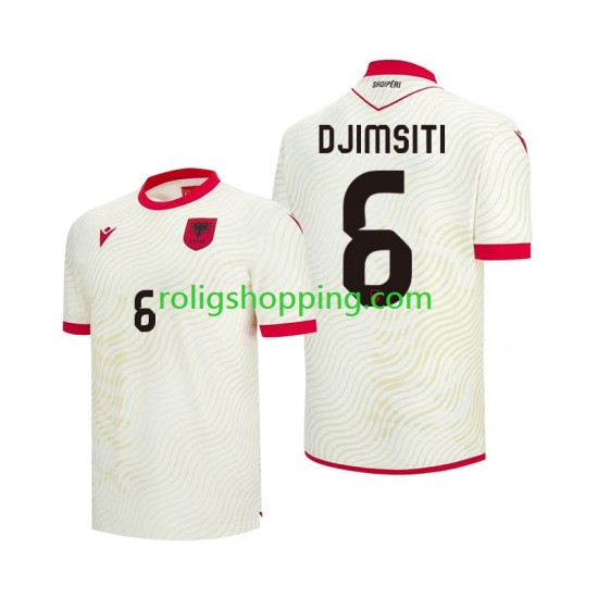 Fotbollströja Albanien Berat Djimsiti 6 Män Bortaställ World Cup 2026 Kort ärm