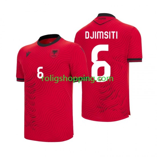 Fotbollströja Albanien Berat Djimsiti 6 Män Hemmaställ World Cup 2026 Kort ärm