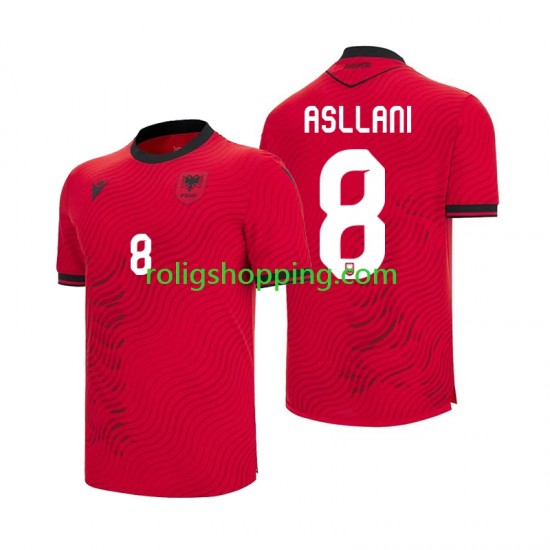 Fotbollströja Albanien Kristjan Asllani 8 Män Hemmaställ World Cup 2026 Kort ärm