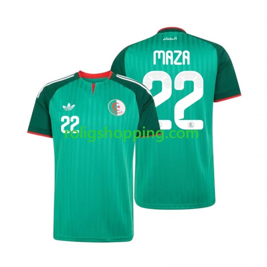 Fotbollströja Algeriet Ibrahim Maza 22 Män Bortaställ 2026 Kort ärm