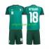 Fotbollströja Algeriet Mohamed Amoura 18 Barn Bortaställ 2026 Kort ärm