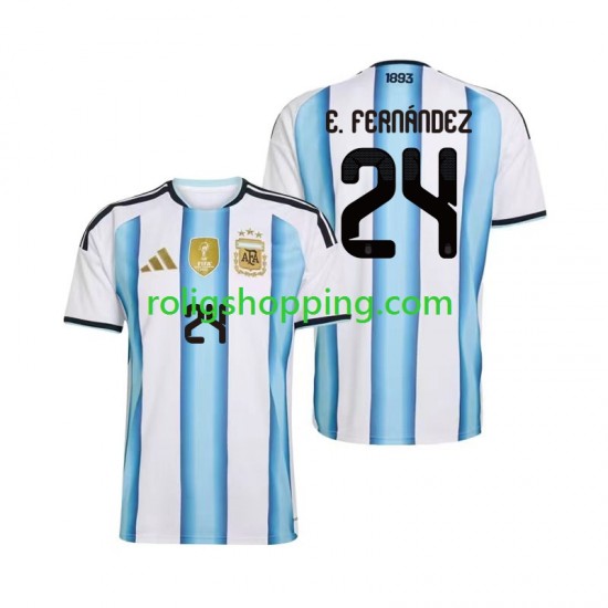 Fotbollströja Argentina Enzo Fernandez 24 Män Hemmaställ World Cup 2026 Kort ärm