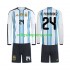 Fotbollströja Argentina Enzo Fernandez 24 Barn Hemmaställ World Cup 2026 Lång ärm