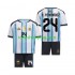 Fotbollströja Argentina Enzo Fernandez 24 Barn Hemmaställ World Cup 2026 Kort ärm