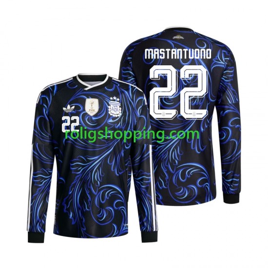 Fotbollströja Argentina Franco Mastantuono 22 Män Bortaställ World Cup 2026 Lång ärm