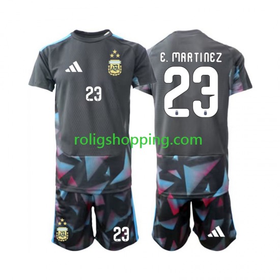 Fotbollströja Argentina Emiliano Martinez 23 Målvakt Barn Hemmaställ World Cup 2026 Kort ärm