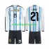 Fotbollströja Argentina Jose Manuel Lopez 21 Barn Hemmaställ World Cup 2026 Lång ärm