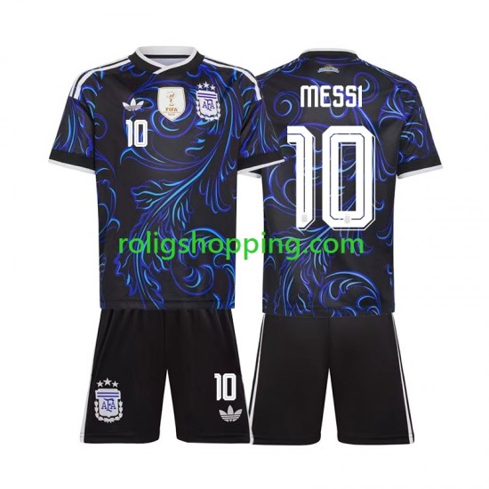 Fotbollströja Argentina Lionel Messi 10 Barn Bortaställ World Cup 2026 Kort ärm