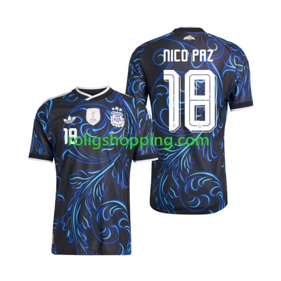 Fotbollströja Argentina Nico Paz 18 Män Bortaställ World Cup 2026 Kort ärm