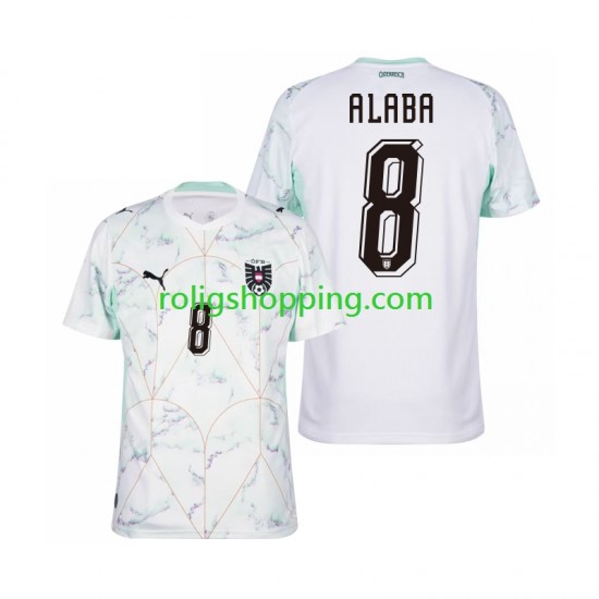 Fotbollströja Österrike David Alaba 8 Män Bortaställ World Cup 2026 Kort ärm