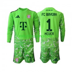 Fotbollströja FC Bayern München Manuel Neuer 1 Målvakt Barn Hemmaställ 2026-2027 Lång ärm