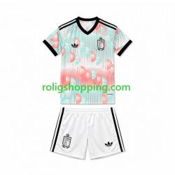 Fotbollströja Belgien Barn Bortaställ World Cup 2026 Kort ärm
