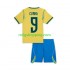 Fotbollströja Brasilien Matheus Cunha 9 Chidlren Hemmaställ World Cup 2026 Kort ärm