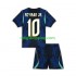 Fotbollströja Brasilien Neymar JR 10 Barn Bortaställ World Cup 2026 Kort ärm