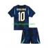 Fotbollströja Brasilien Ronaldinho 10 Barn Bortaställ World Cup 2026 Kort ärm