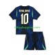Fotbollströja Brasilien Ronaldinho 10 Barn Bortaställ World Cup 2026 Kort ärm