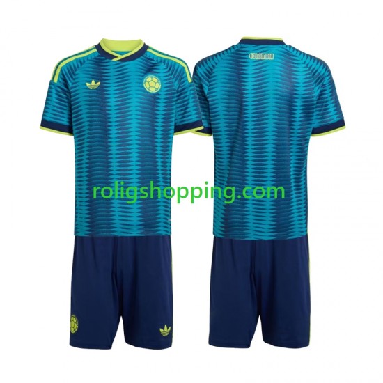 Fotbollströja Colombia Barn Bortaställ World Cup 2026 Kort ärm