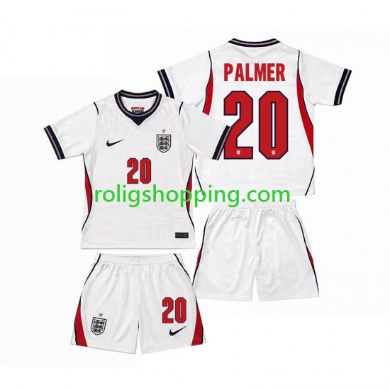 Fotbollströja England Cole Palmer 20 Barn Hemmaställ World Cup 2026 Kort ärm