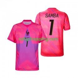 Fotbollströja Frankrike Brice Samba 1 Målvakt Män Bortaställ World Cup 2026 Kort ärm