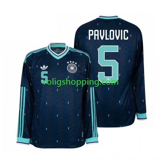 Fotbollströja Tyskland Aleksandar Pavlovic 5 Män Bortaställ World Cup 2026 Lång ärm