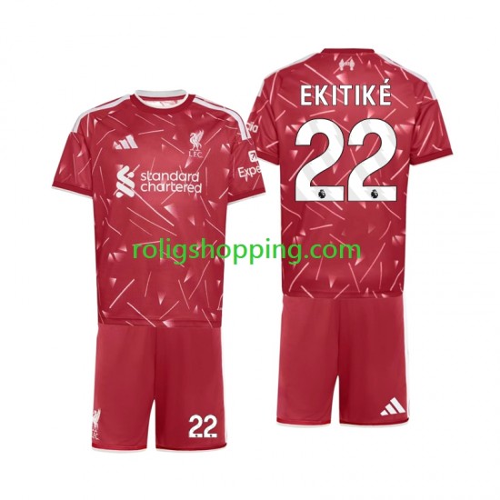 Fotbollströja Liverpool Hugo Ekitike 22 Barn Hemmaställ 2026-2027 Kort ärm
