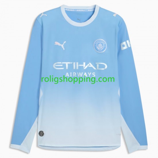 Fotbollströja Manchester City Män Hemmaställ 2026-2027 Lång ärm
