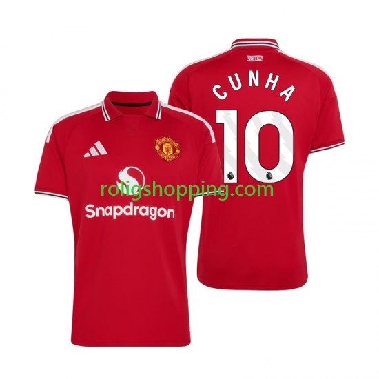 Fotbollströja Manchester United Matheus Cunha 10 Män Hemmaställ 2026-2027 Kort ärm