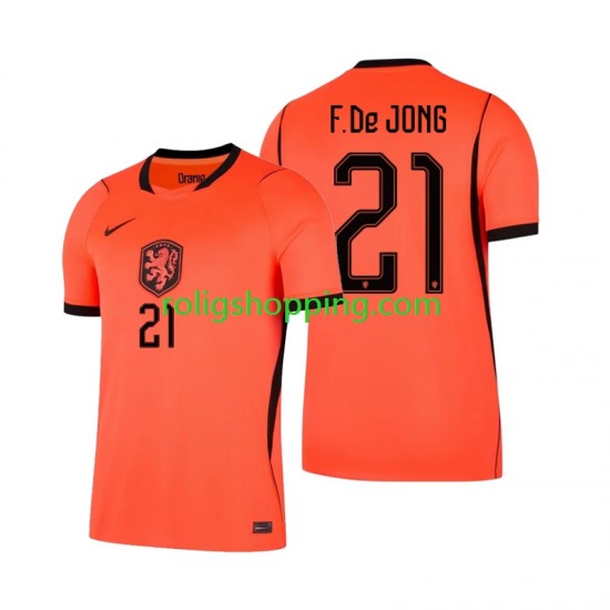 Fotbollströja Nederländerna Frenkie de Jong 21 Män Hemmaställ World Cup 2026 Kort ärm