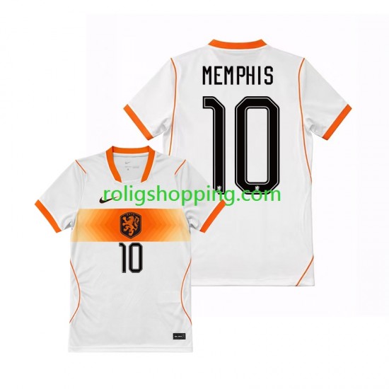 Fotbollströja Nederländerna Memphis Depay 10 Män Bortaställ World Cup 2026 Kort ärm