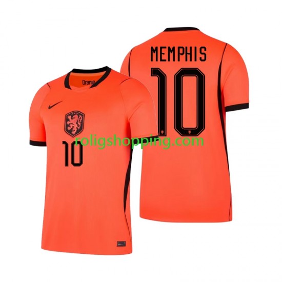 Fotbollströja Nederländerna Memphis Depay 10 Män Hemmaställ World Cup 2026 Kort ärm