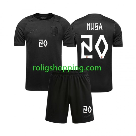 Fotbollströja Norge Antonio NUSA 20 Barn Bortaställ World Cup 2026 Kort ärm
