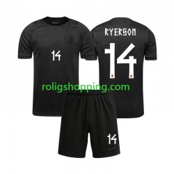 Fotbollströja Norge Julian Ryerson 14 Barn Bortaställ World Cup 2026 Kort ärm