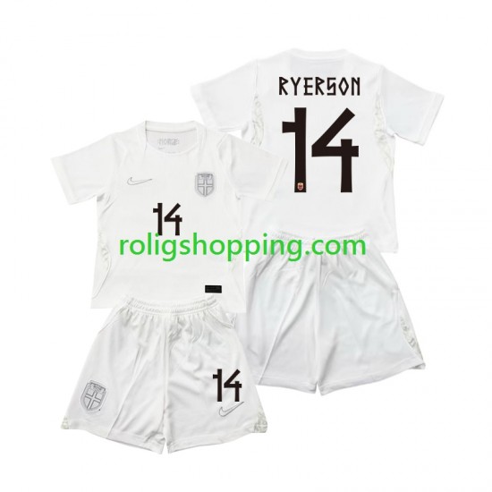 Fotbollströja Norge Julian Ryerson 14 Barn Tredjeställ World Cup 2026 Kort ärm