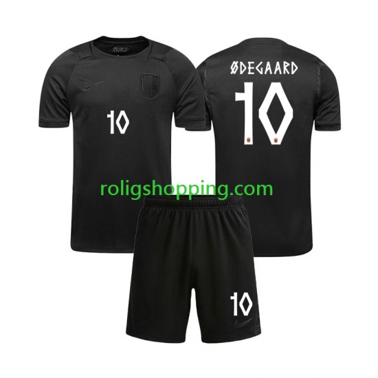 Fotbollströja Norge Martin Odegaard 10 Barn Bortaställ World Cup 2026 Kort ärm