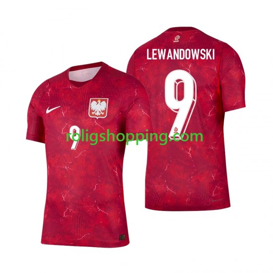 Fotbollströja Polen Robert Lewandowski 9 Män Bortaställ 2026 Kort ärm