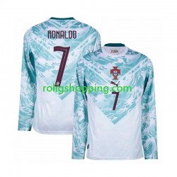 Fotbollströja Portugal Cristiano Ronaldo 7 Män Bortaställ World Cup 2026 Lång ärm