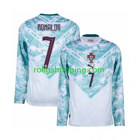 Fotbollströja Portugal Cristiano Ronaldo 7 Män Bortaställ World Cup 2026 Lång ärm