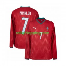Fotbollströja Portugal Cristiano Ronaldo 7 Män Hemmaställ World Cup 2026 Lång ärm