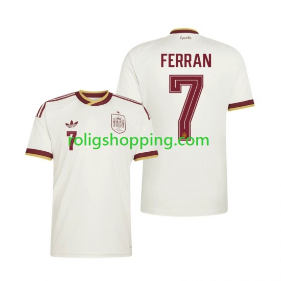 Fotbollströja Spanien Ferran Torres 7 Män Bortaställ World Cup 2026 Kort ärm