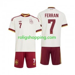 Fotbollströja Spanien Ferran Torres 7 Barn Bortaställ World Cup 2026 Kort ärm