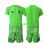 Fotbollströja Spanien 6th Green color Målvakt Barn World Cup 2026 Kort ärm