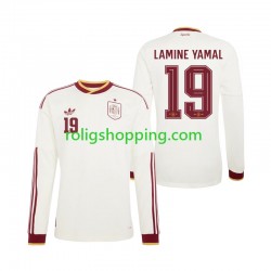 Fotbollströja Spanien Lamine Yamal 19 Män Bortaställ World Cup 2026 Lång ärm