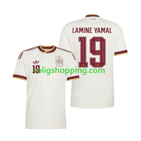 Fotbollströja Spanien Lamine Yamal 19 Män Bortaställ World Cup 2026 Kort ärm