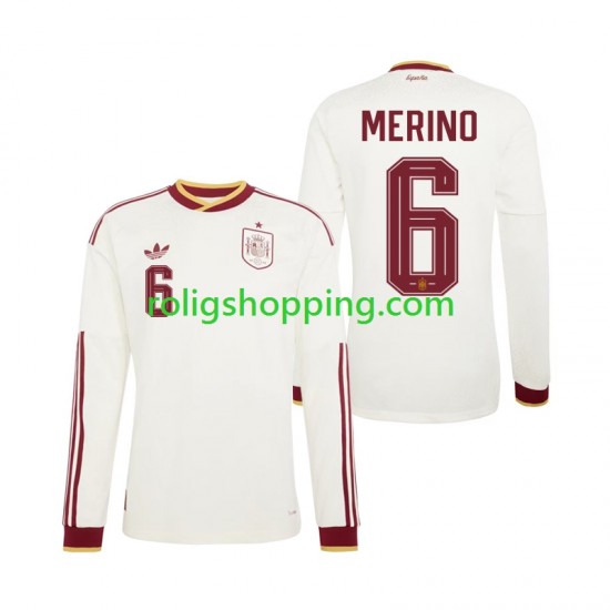 Fotbollströja Spanien Mikel Merino 6 Män Bortaställ World Cup 2026 Lång ärm