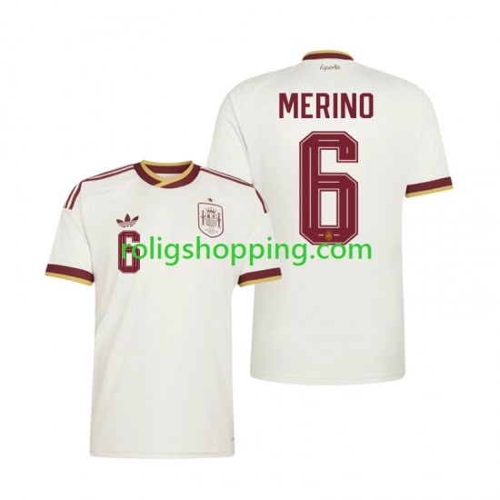 Fotbollströja Spanien Mikel Merino 6 Män Bortaställ World Cup 2026 Kort ärm