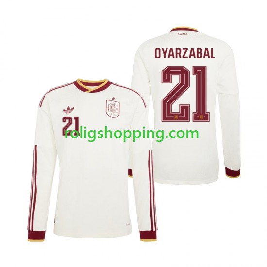 Fotbollströja Spanien Mikel Oyarzabal 21 Män Bortaställ World Cup 2026 Lång ärm