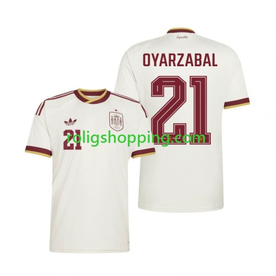 Fotbollströja Spanien Mikel Oyarzabal 21 Män Bortaställ World Cup 2026 Kort ärm