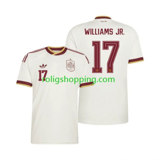 Fotbollströja Spanien Nico Williams 17 Män Bortaställ World Cup 2026 Kort ärm