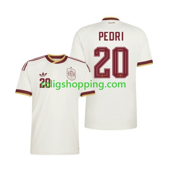 Fotbollströja Spanien Pedri 20 Män Bortaställ World Cup 2026 Kort ärm