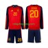 Fotbollströja Spanien Pedri 20 Barn Hemmaställ World Cup 2026 Lång ärm